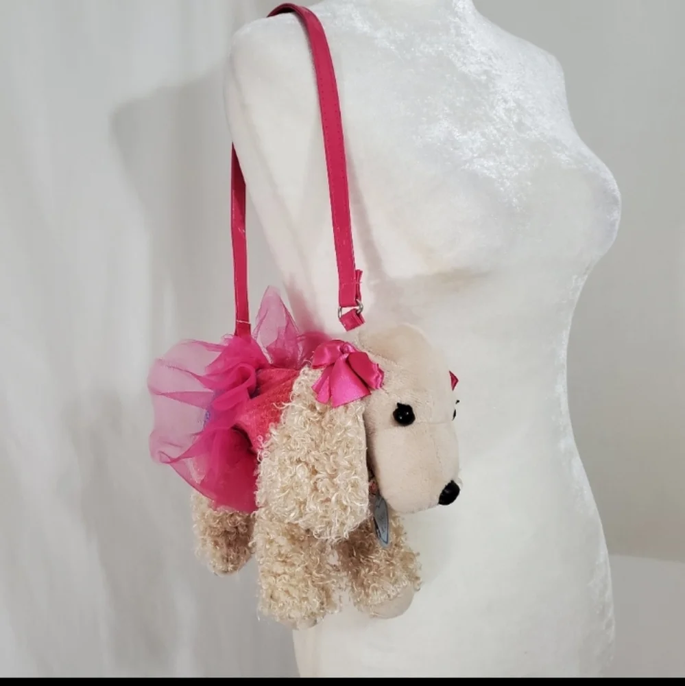 Kids poochie & Company curly dog purse